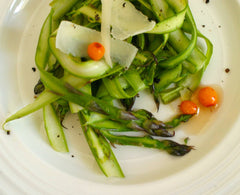 Roasted Asparagus with Seabuckthorn Vinaigrette