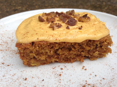 Seabuckthon Carrot Cake with White Chocolate Seabuckthorn Cream Cheese Icing